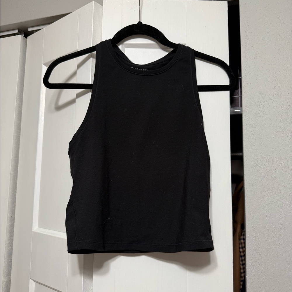 Athleta Cropped Black Tank Top